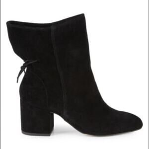 Splendid Haiden Suede Drawstring Block-Heel Booties Size 8.5